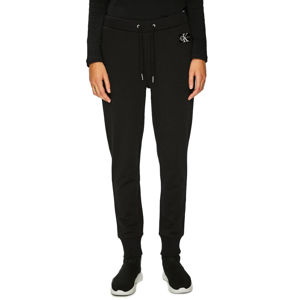 Calvin Klein dámské černé teplákové kalhoty Monogram - L (99)